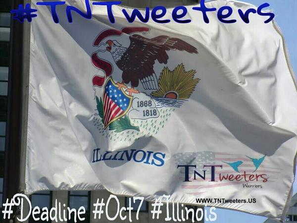 TNTweetersIL's tweet photo. @ChicagoOnAir  Please #illinois #register2vote before #Oct7  👉 http://t.co/fVd4qAOAso your #vote counts #TNTweeters http://t.co/fsvVxUOiaH