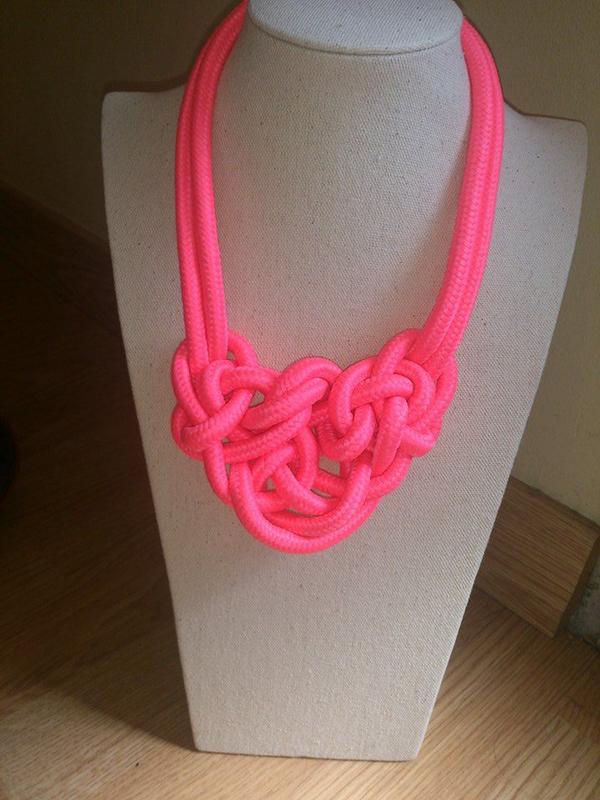 PulserasStyle's tweet photo. Collar nudo rosa. http://t.co/0zmbhLrURP