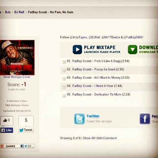 toguttalive12's tweet photo. @FATBOYgmg @djLilme @DJRELL @birdbee100 @BIRDMAN5STAR  Tweeter Followers Go Download Dat Fatboy Scoob #NoPainNoGain http://t.co/iIY9Q1uCgl