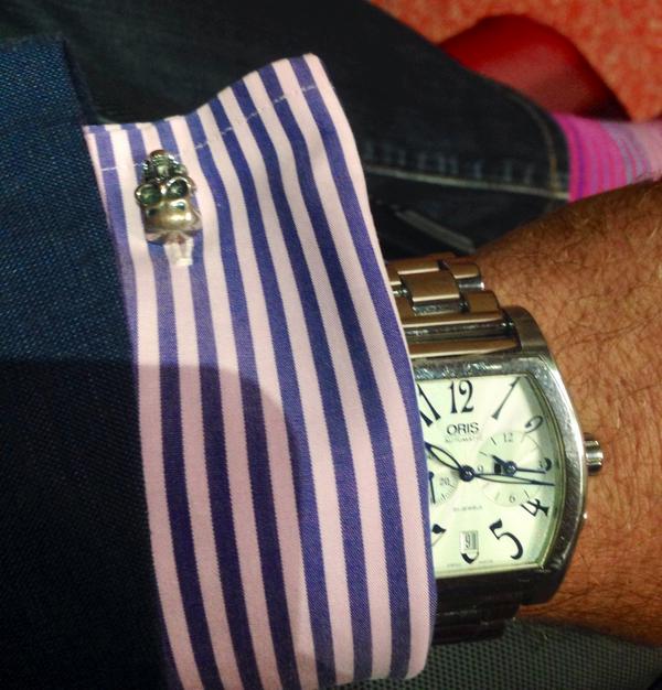 It's a purple haze Tuezday! #pocketsquare #style #cufflinks #OrisWatch