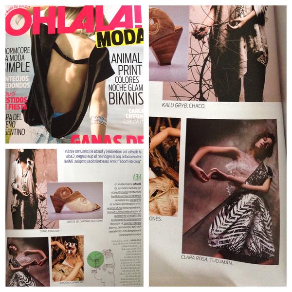 Mapa del diseño + clara rosa en revista @RevistaOHLALA MODA #Tucumán #argentina #diseño  #news