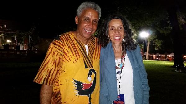 Me and my sister Linda Murray in Chicago @ African Festival of the Arts