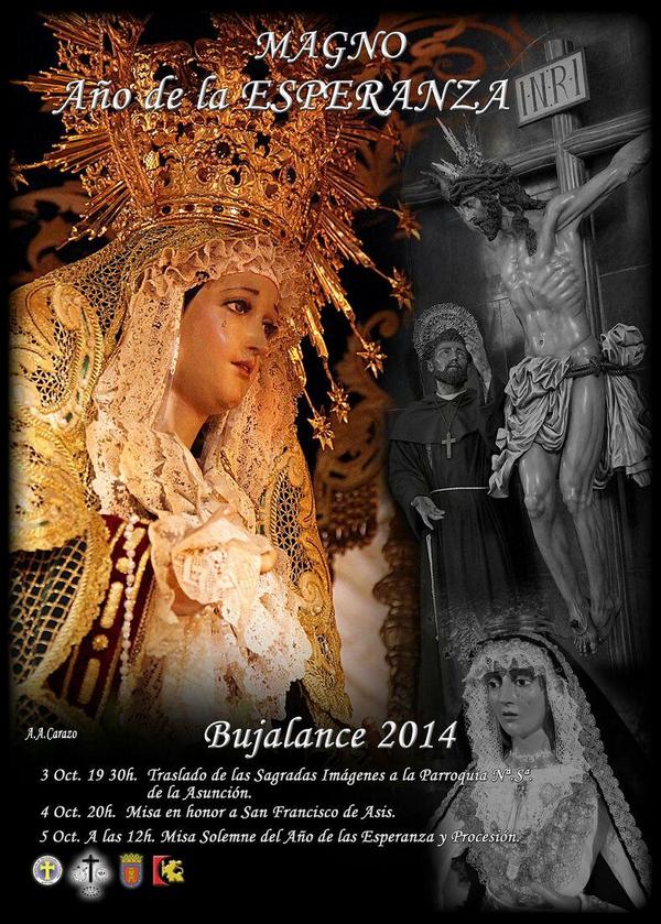 Magno Año de la Esperanza. Los días 3, 4 y 5 de Octubre. Salida Extraordinaria el día 5 de Octubre.