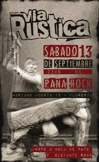 ViaRusticaRock's tweet image. Este sabado! Los esperamos en Pana rock - Floresta #Quesearock !!!