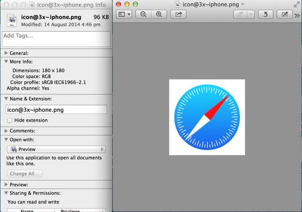 Jato_BZ's tweet photo. Springboard icons now 180x180px for the 401ppi resolution #iPhone6Plus #RetinaHD #iOS8 http://t.co/2qRHhguIKL