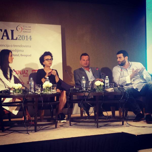 AcaSapic's tweet photo. Regionalna konferencija o trendovima u telekomunikaciji i medijima. #digital2014 http://t.co/p76MwFdV6Q