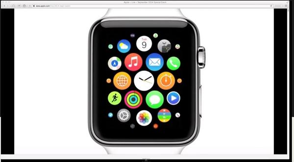 apple watch ın menü görünümü #Apple #AppleEvent #iPhone6 #iCloud #iOS8