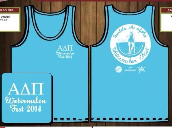 LXAFest2K15's tweet photo. @MSUADPi hope y'all like your Watermelonfest tank! http://t.co/UyhH0Ysdq6