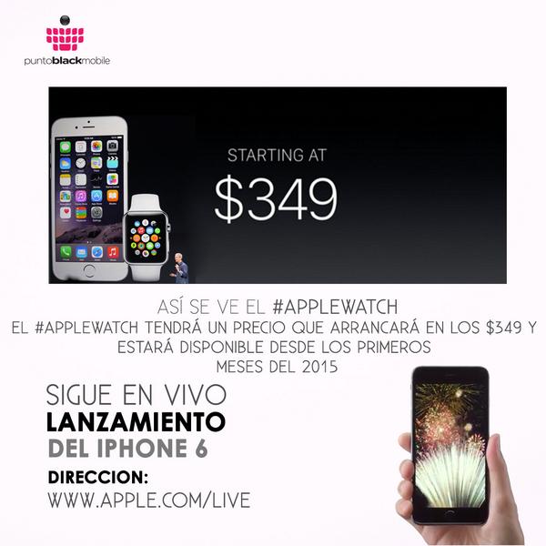 CaseStore_EC's tweet image. El #AppleWatch tendrá un precio que arrancará en los $349 y estará disponible desde los primeros meses del 2015.