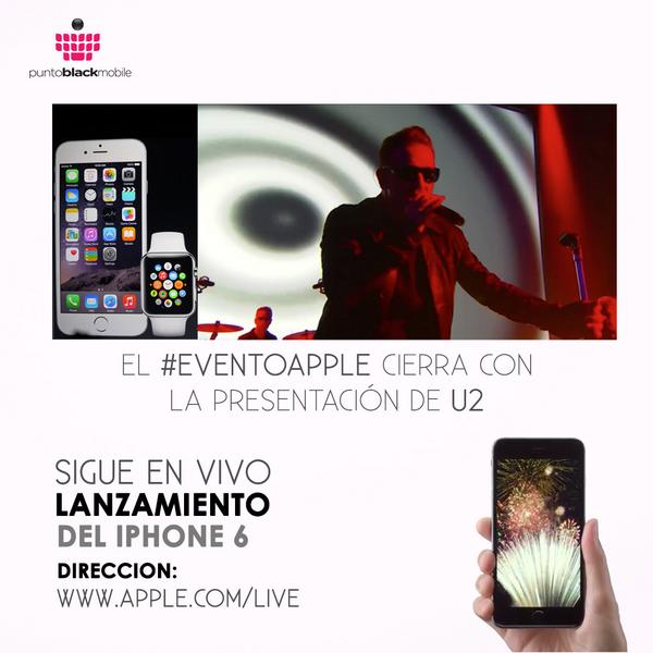CaseStore_EC's tweet image. El #EventoApple cierra con una presentación de U2.
#Apple #iPhone6 #AppleWatch #U2