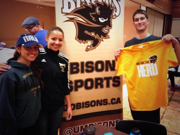 um_student's tweet photo. Come by MPR, 2nd floor UC to pick up your sept 12 pep rally/homeopener ticket and shirt! #gobisons http://t.co/oOaGa7XDOQ