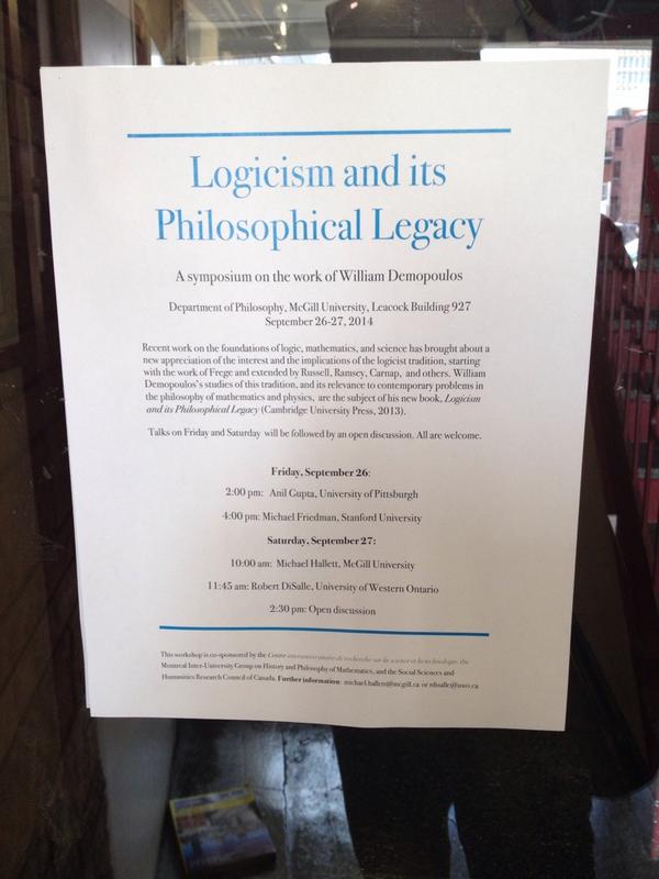 yep_max's tweet image. Heading to mtl for this. @McGillPhilo #logicism