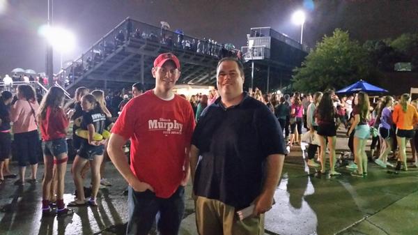 At last Friday night's Marist vs. Brother Rice football game #RedHawks vs. #Crusaders #ILSenateDistrict18