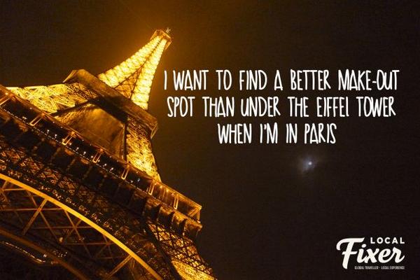 Local_Fixer's tweet photo. #Why do I want to be a #Fixer? #Paris #TravelLikeALocal #EiffelTower http://t.co/s84js9jpV0