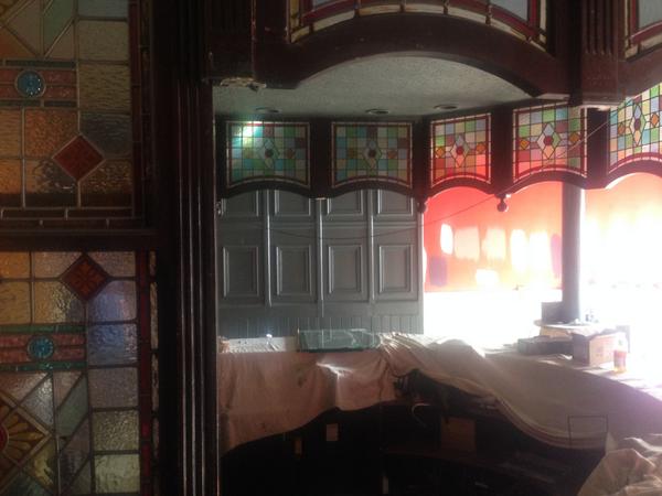roguebeerco's tweet photo. Something new &amp; exciting being born from the old 12 craft 8 cask beers served from HGT's oldest bar #wetherbyhour http://t.co/dD0FFjpvCx