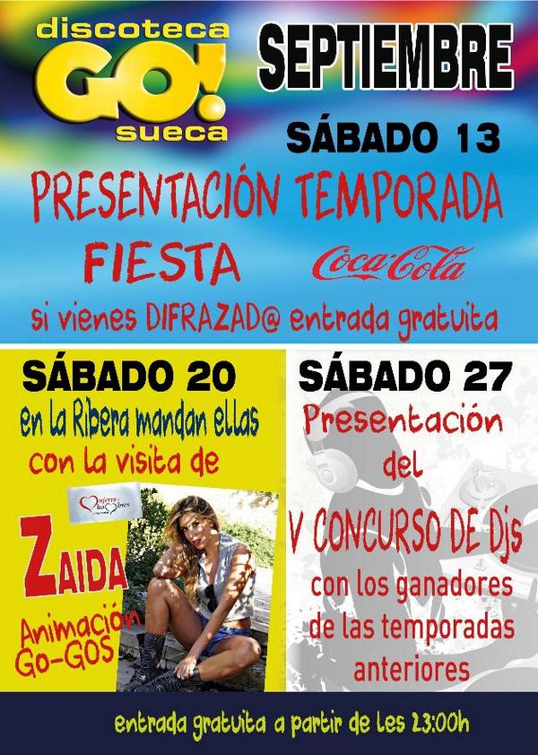 gosueca's tweet photo. REAPERTURA DE GO ESTE SABADO JUNTO CON @davidcuello @AlanBenavent Y @David_Molina24 !! http://t.co/y68DNUb2ev