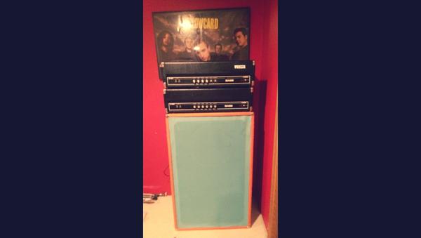 ForItIsWritten1's tweet photo. New practice bass rig. It is very large. http://t.co/5pDly2WjpG