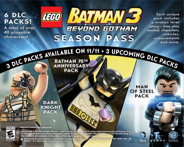 LEGO Batman 3: Beyond Gotham Season pass