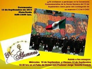 ExaCENHCH's tweet photo. Compañer@ únete a está ceremonia, en especial si eres exalumno!!! #JuntosSomosFuerzaCENHCH http://t.co/bL0PtkrKKj
