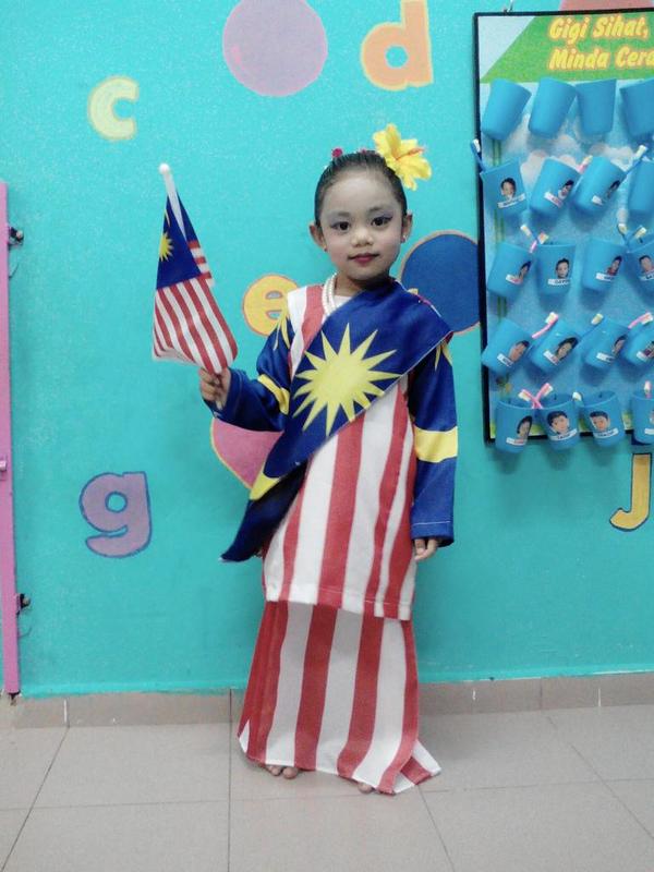 30 Baju  Kurung Corak Bendera  Malaysia  Gaya Terbaru 