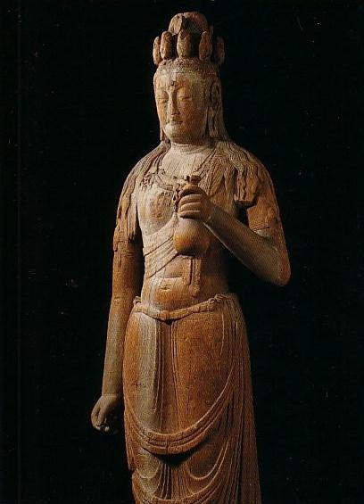 奈良・薬師寺/十一面観音菩薩立像(8世紀)】像高191.5cm。直立した姿と