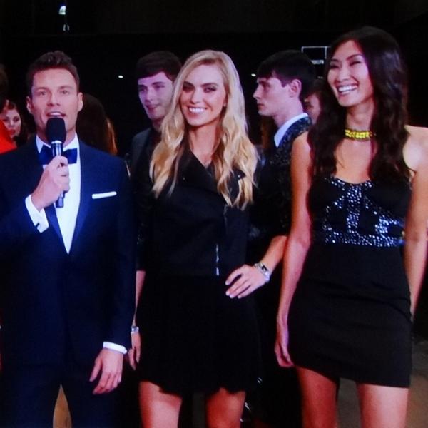 IMGmodels's tweet photo. #IMGirls @pinghue + @emilysenko co-hosting @FashionRocksLive w/ @ryanseacrest. โจ๐โจ #FashionRocks #IMGmakers #NYFW http://t.co/3PkURbNcyI