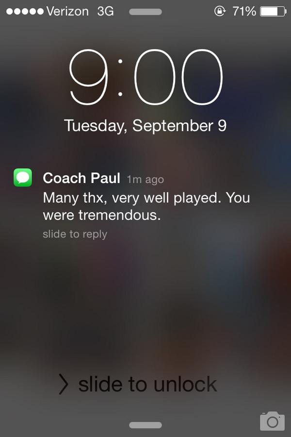 TimeIs_Now_'s tweet photo. Best text to receive from a coach. S/o to my girls for gettin that fresh W tonight #0To300RealQuick #LoveMySquad
❤️✊ http://t.co/nhPchPzm4e