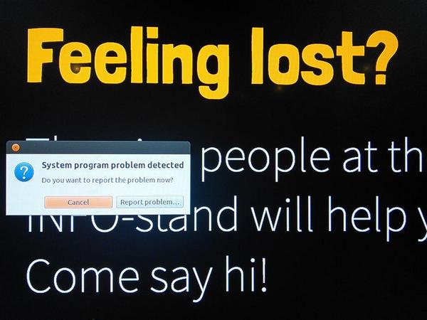 knutivars's tweet image. One for the books @KevlinHenney ? Infoscreen @javazone #javazone #javazone2014