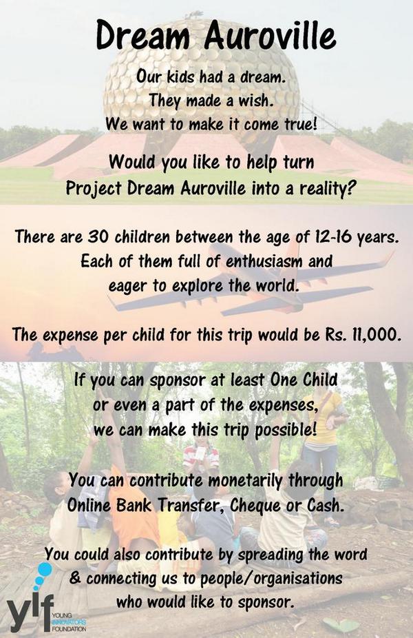 YIFonline's tweet photo. Pls help us raise the funds for our children. http://t.co/4XSOxFogmf
Email: contact@yoinfo.org
Ph: +91 7738389080. http://t.co/J7qjWKLdfv