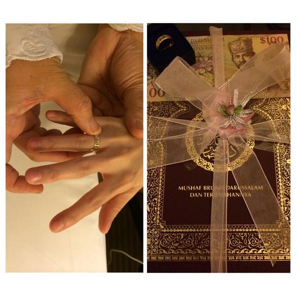diniyanuary's tweet photo. 9 September 2014. Sudah di ikat sama mama kekasih menjadi tunangan. Alhamdulillah. ^^ @zam_926 http://t.co/2nUwiicJQX