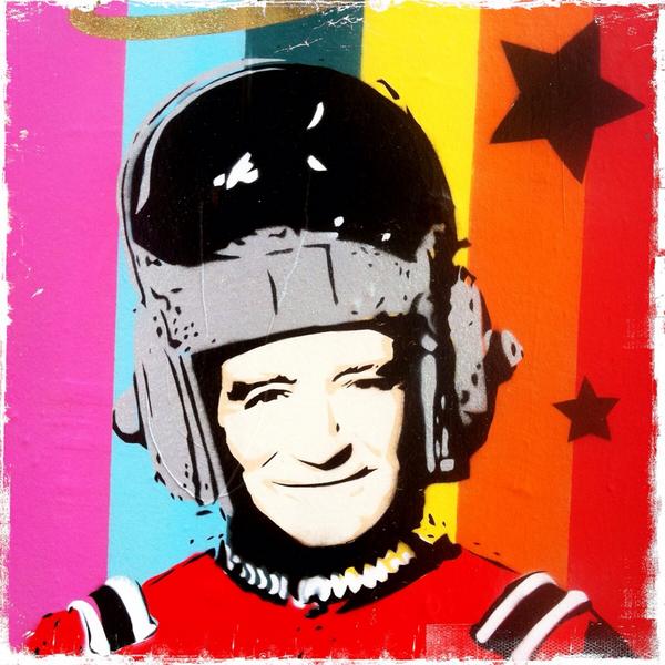 Thumper's Robin Williams tribute in Camden #art #streetart #graffiti