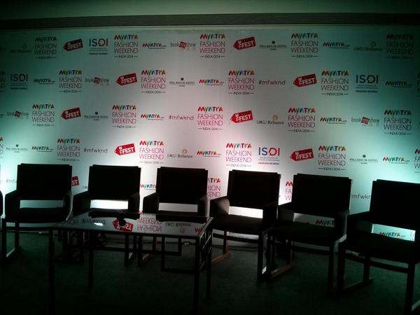 brianammanna's tweet image. Prepping for the press launch of #mfwknd @myntra #palladium #mumbai