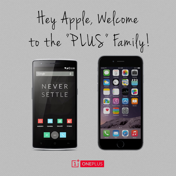 MauriJay's tweet photo. Complimenti per questa new entry molto innovativa...@oneplus vince a mani basse.#sorimastindietro #poracci #iPhone6 http://t.co/9UIDVknKVj