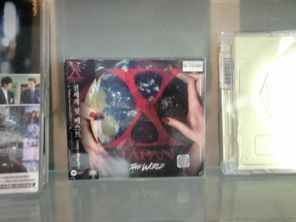 CDInfo_'s tweet photo. X JAPAN - The World @ Duta Suara Musik, Mall Kelapa Gading, Rp 115rb #InfoCD http://t.co/FSHBKksggu