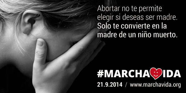 hazteoir's tweet photo. Abortar no te permite elegir si deseas ser madre. Sólo te convierte en la madre de un niño muerto. #MarchaVida http://t.co/9P6savv780