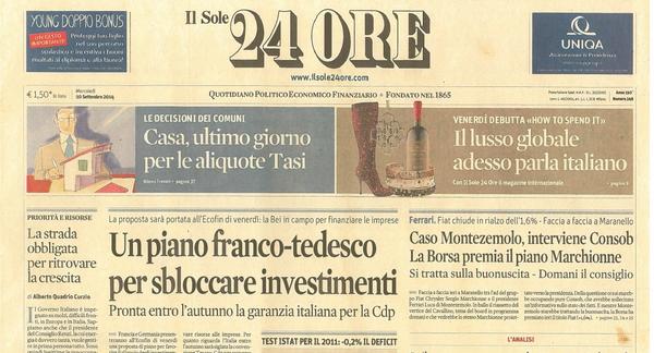 TascaWine's tweet photo. Il lusso nel mondo è #MadeInItaly @sole24ore partendo dalla #famiglia #tascadalmerita #rossodelconte #wine #Sicilia http://t.co/71vGhteFbM