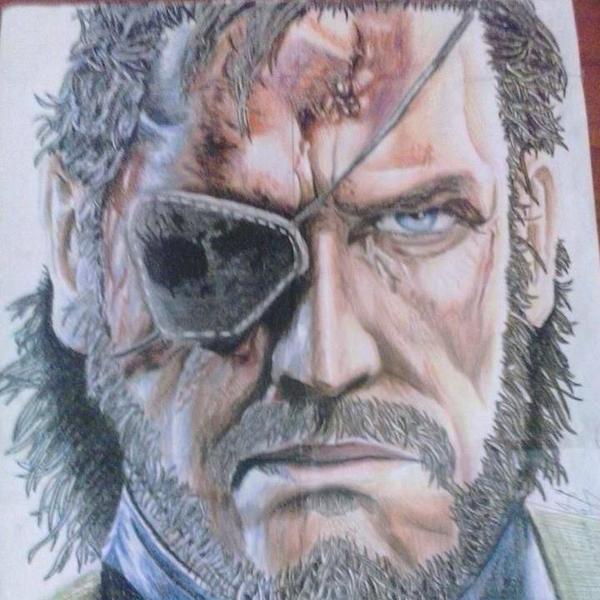 KONAMIUK's tweet image. Superb #MGS Big Boss drawing here by juanpablo1223 on @deviantART! Check out how his drawing developed step-by-step.