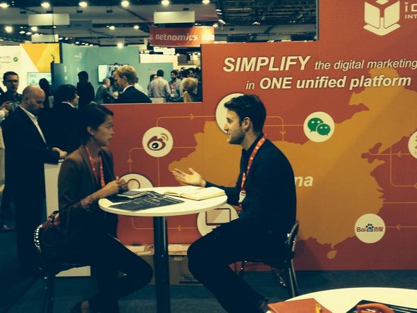 rooleg's tweet photo. Pitching at DMexco #dmexco2014 http://t.co/xBFBA7s7Gx