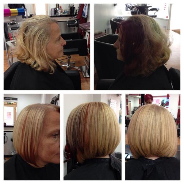 Hair Com On Twitter Colour Change Dull Blonde With Dark Purple