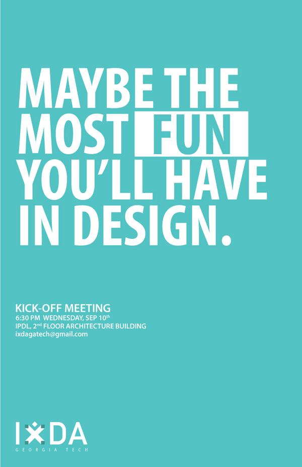 IXDAGatech's tweet photo. Come out tonight and see what is happening this year! http://t.co/TMiukzK3rg