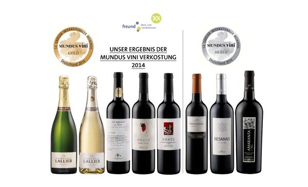 Die #Ergebnisse der #MundusVini Verkostung sind da und es heißt für uns 5 #Goldmedaillen und 3 #Silbermedaillen