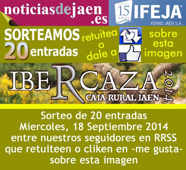¿QUIERES visitar la Feria de la Caza y la Pesca en Jaén, IBERCAZA 2014?  <a href="/pilarmoreno72/">PILAR MORENO</a> @rufus8588 <a href="/FERIASJAEN/">IFEJA FERIAS JAEN</a>