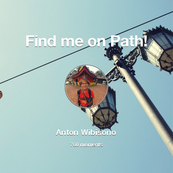 antonkriting's tweet photo. I've shared 780 memories with my friends on #Path - see them now at http://t.co/1DTc9F4Viq! #thepersonalnetwork http://t.co/FqoDiMx5uH