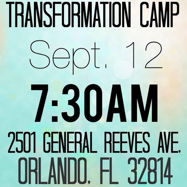 Email <a href="/KeAushaJ/">KeAusha Jordan</a> and <a href="/heartbeat4many/">Shionta Pumphrey</a> for September specials! transformationcampfl@gmail.com #winterpark #orlando #FL