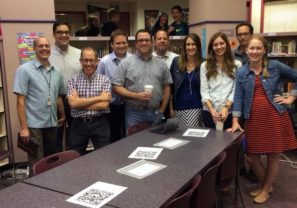 MrsKroon's tweet image. Team #vpsitf ready for day 1 of #1to1 deployment. #vpsipad let&apos;s do this!!