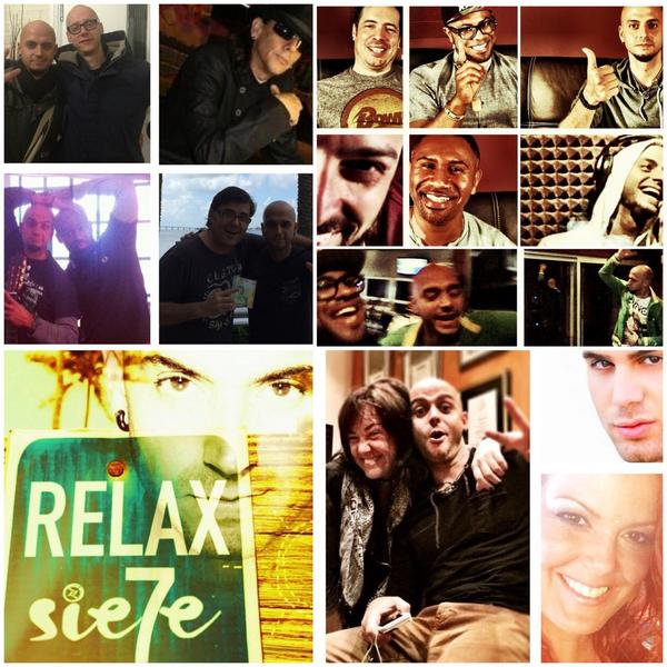 Sie7emusic's tweet photo. Los responsables de #RELAX AGRADECIDO! #Claudia #Sügü #Philip #Shane #Marrero #Jeeve #Terefe #Glen #Cris #Sam #Nava 👏 http://t.co/Ql8ULITF6e