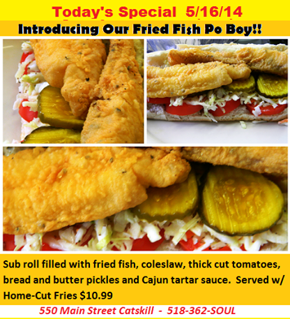 SoulFoodExpress's tweet photo. Fried Fish Po Boy! http://t.co/75KIlEr6C7