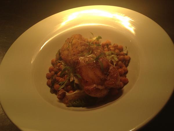 Chilli crusted monkfish with morrocan chickpea salad special <a href="/utz33/">phil utz</a> <a href="/TheHoopStock/">The Hoop</a> <a href="/ChefDan1802/">Dan Pitts</a>