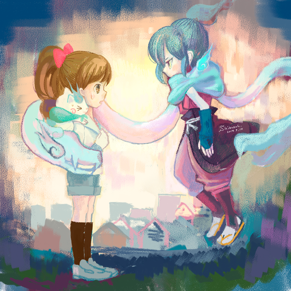 Shibuzoh しぶぞー Conapun もう元祖オロチ イベントを見て おじさんはたまらなくなってしまって どうして何も言わずに元の世界に帰ってしまったんだ と言えずにツンツン でも内心すごく嬉しい オロチさんとフミちゃんの距離感がオイシイ 欲しかっ