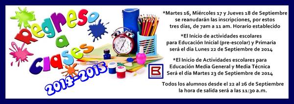 ConsolMaracay's tweet photo. INICIO DE ACTIVIDADES ESCOLARES 2014-2015 http://t.co/8Q6JttJwxH http://t.co/bGHNqp57iZ